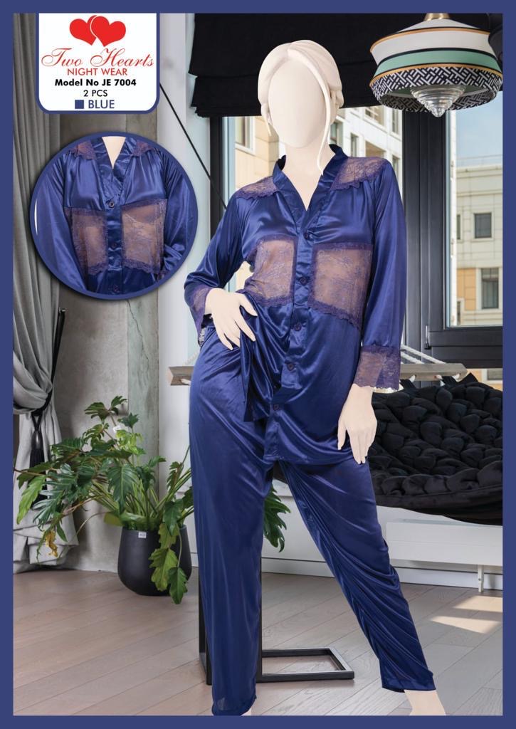 Silk Night Suit Nighty - Basic