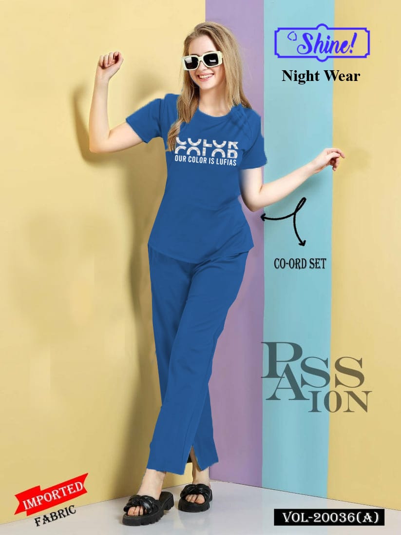 Co-Ord Set Cotton Cool Summer Breeze Night Dress Pajamas