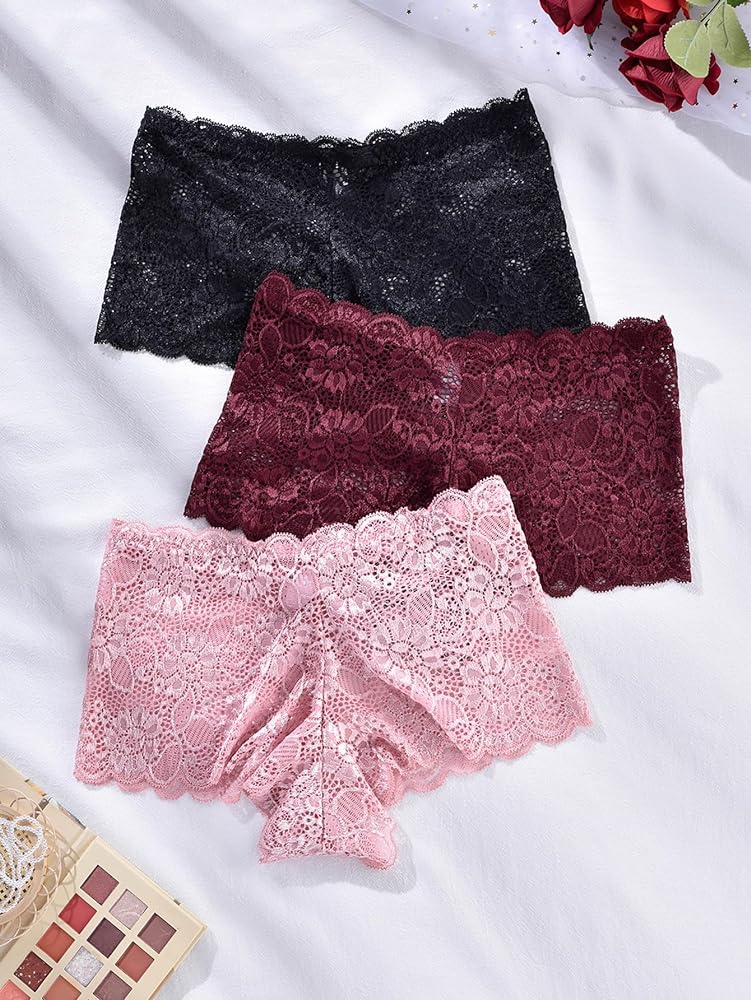 Net Boxer Underwear Women Panties - Basic