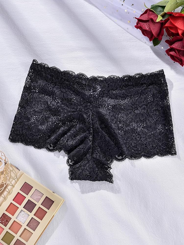 Net Boxer Underwear Women Panties - Basic