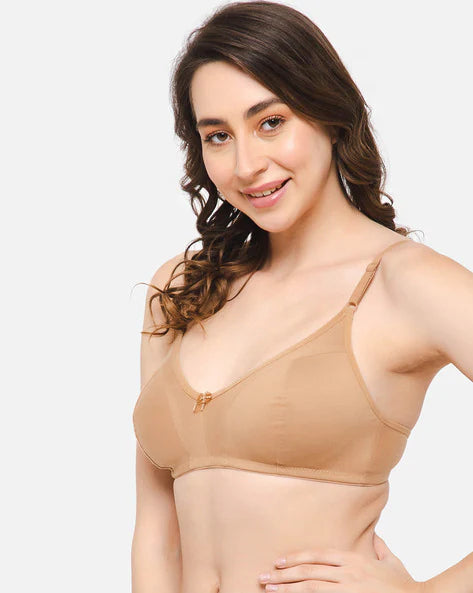 Seamless Cotton Bra Full Coverage Pack of Two
